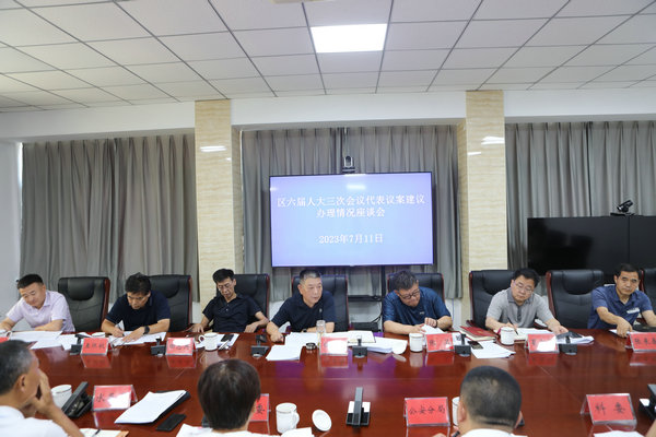 区人大常委会代表联络室组织召开代表议案建议办理情况座谈会
