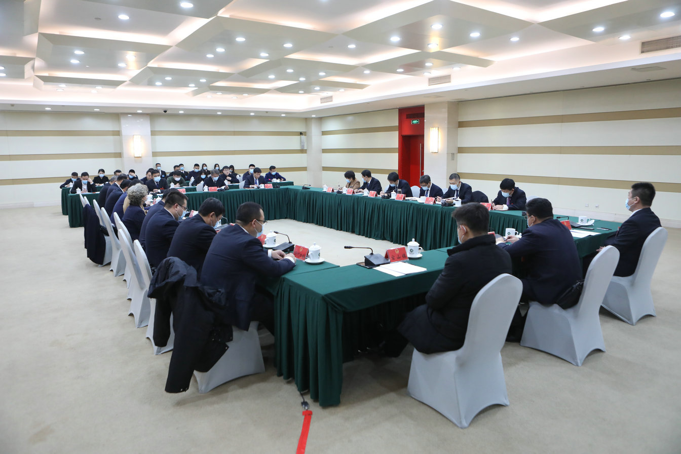 区六届人大一次会议召开代表团团长会议