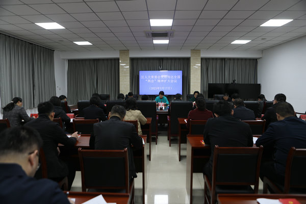 区人大常委会召开党组扩大会议传达全国“两会”精神