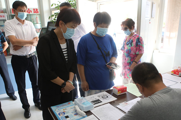 彭丽霞主任带队检查区和镇乡人大换届选举工作