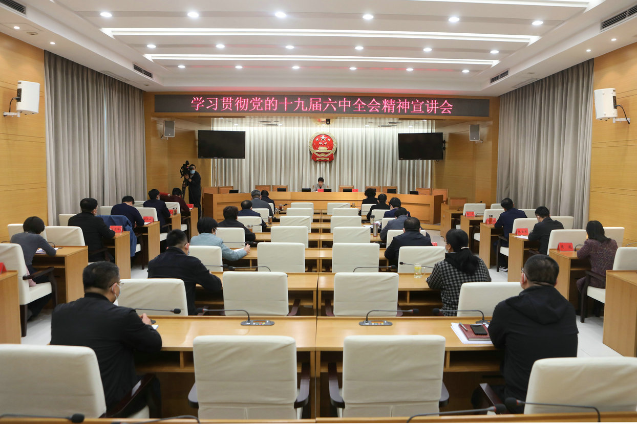 彭丽霞书记宣讲党的十九届六中全会精神