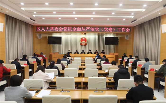 区人大常委会党组召开2022年度全面从严治党（党建）工作会