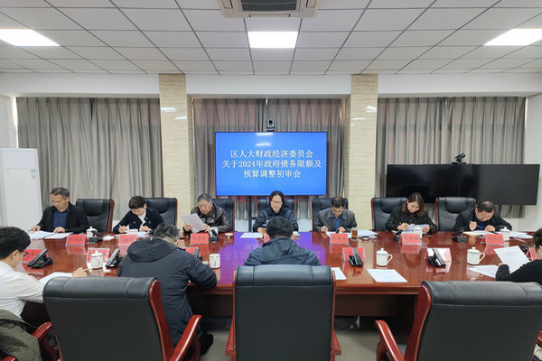 区人大财经委调研初审政府债务限额及预算调整方案