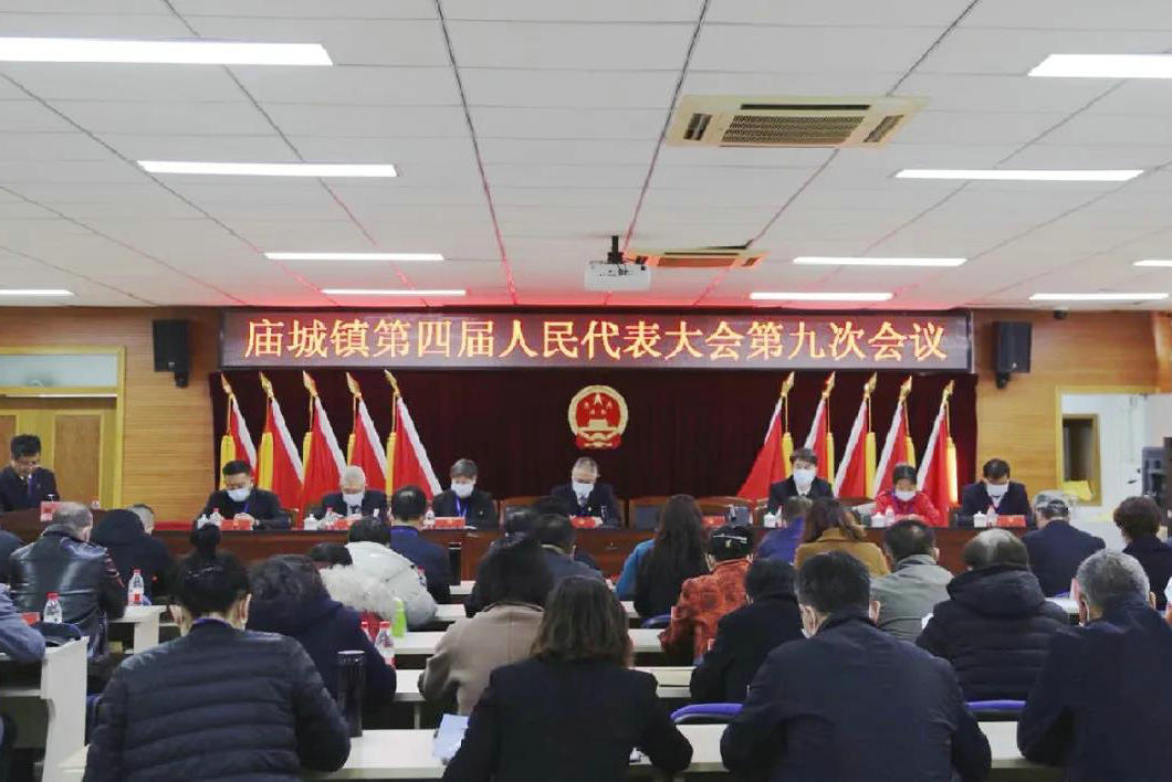 庙城镇召开四届人大九次会议
