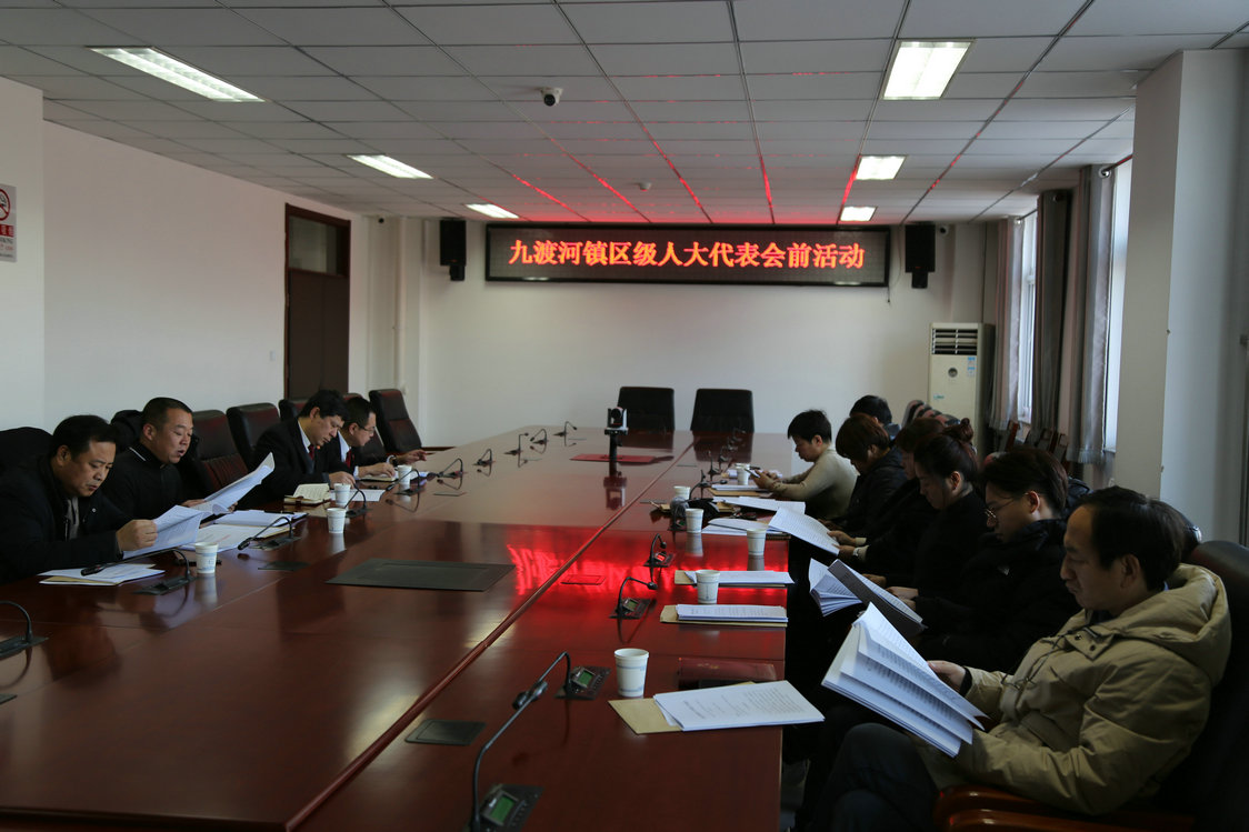九渡河镇区人大代表开展会前活动
