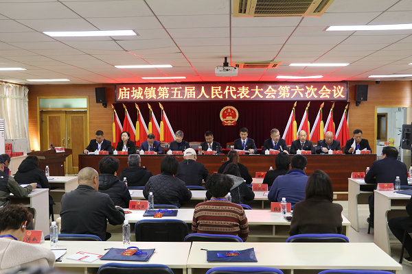 庙城镇召开第五届人民代表大会第六次会议
